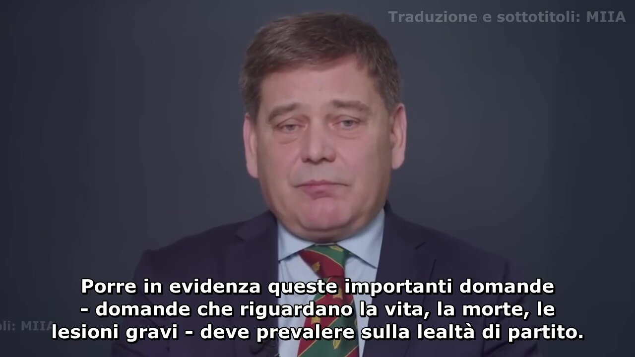 Dichiarazione del parlamentare britannico Andrew Bridgen [SUB ITA]