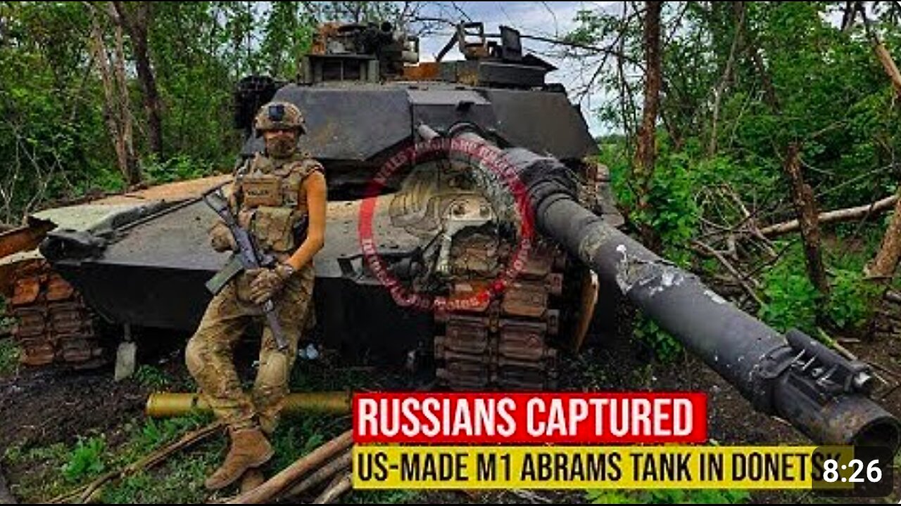 Russians Captured Another US-Made M1 Abrams Tank in Donetsk