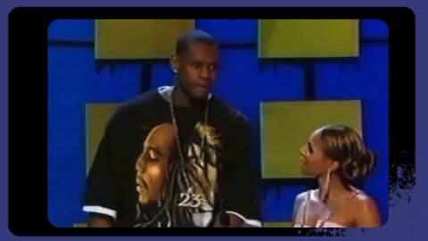 LeBron James and Ashanti presenting for Best Hip-Hop video