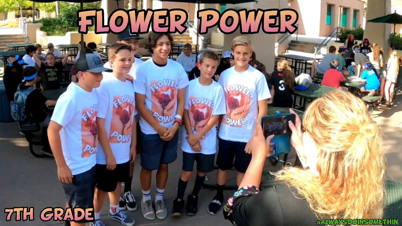 Dodgeball flower power 7th grade
