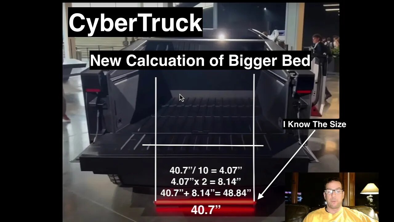 CyberTruck - New Evidence The Size of The Light tube is 40.7"! Tesla Part 2