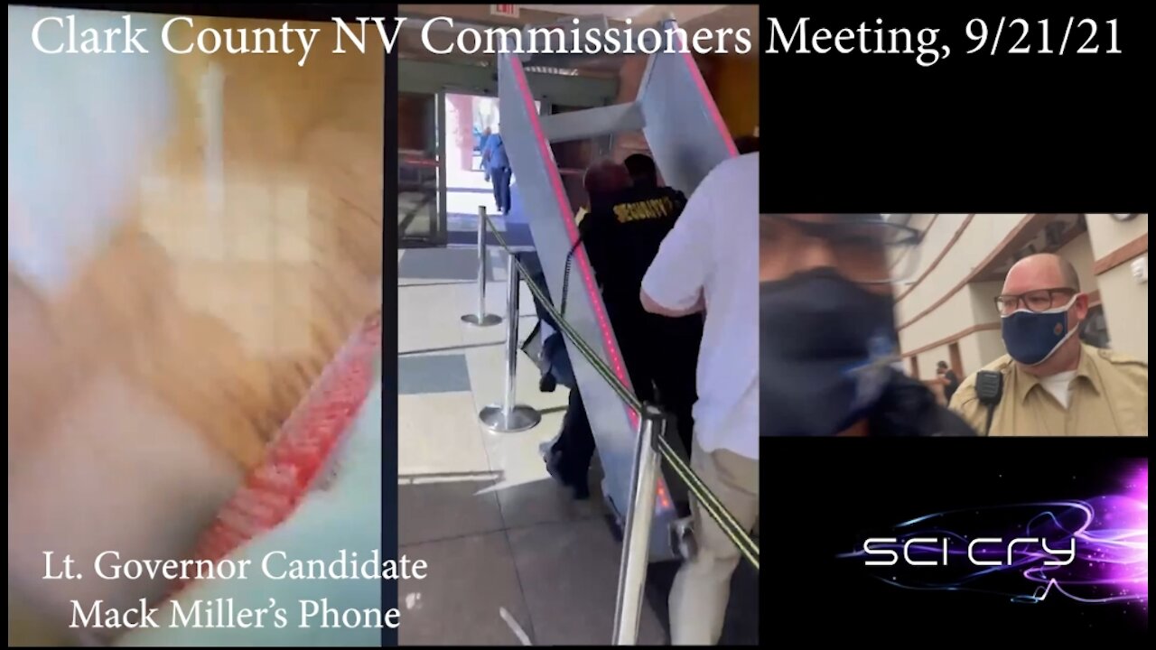 Clark County NV Commissioners Meeting, Mack Miller Assaulted
