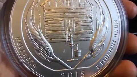 2015 Homestead 5 Oz Silver ATB Coin