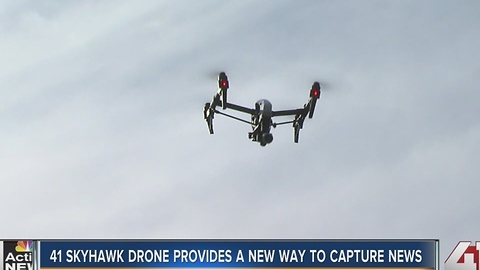 41 SkyHawk drone provides new way to capture news