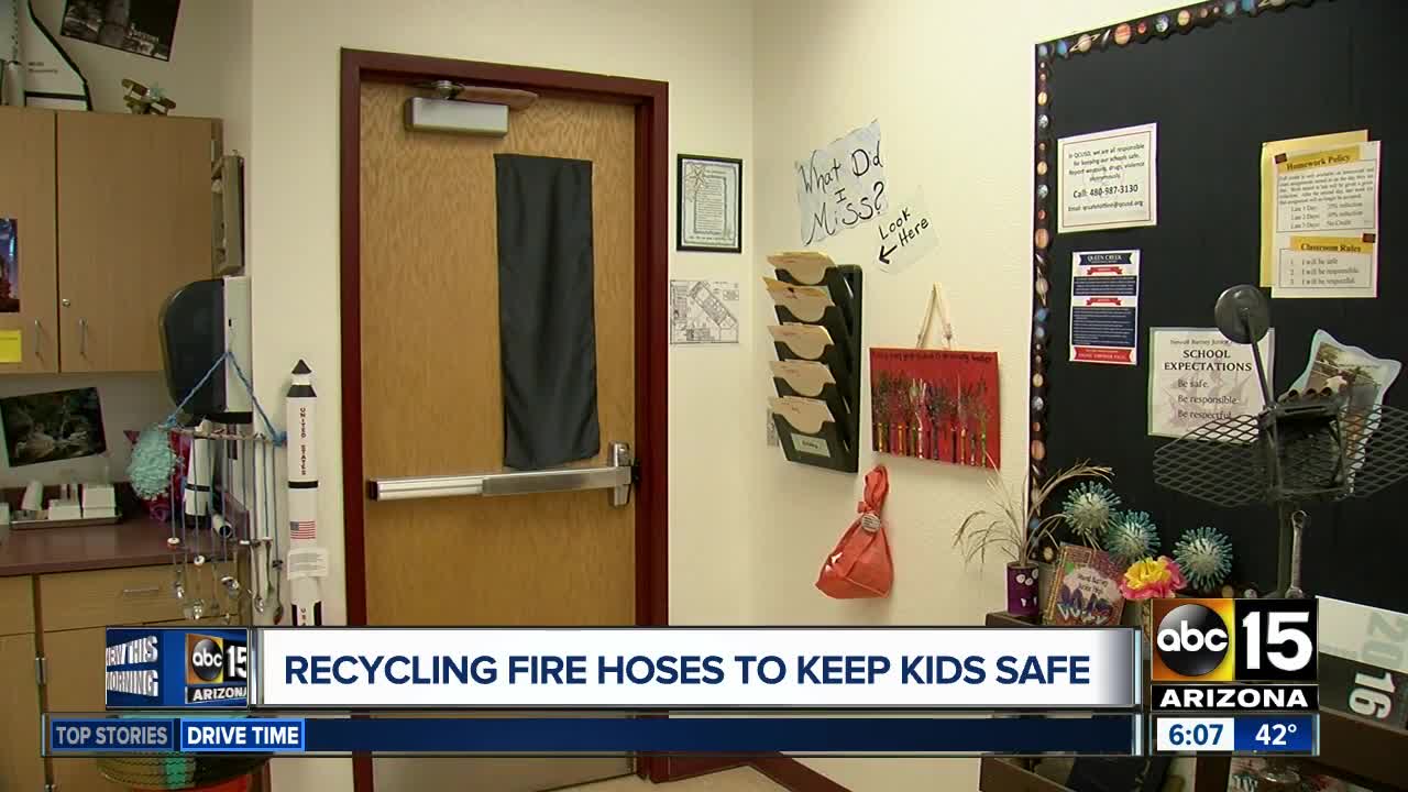 Fire departments donating fire hoses to keep school students safe