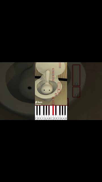 Skibidi Toilet Otamatone (@TheRealSullyG) Short Version - Octave Piano Tutorial
