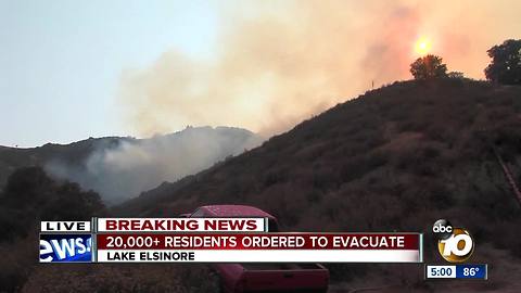 20,000+ residents ordered to evacuate due to Holy Fire