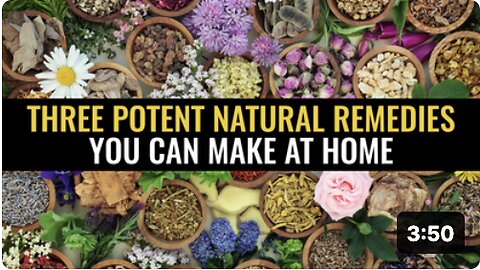 Three potent natural remedies you can make at home