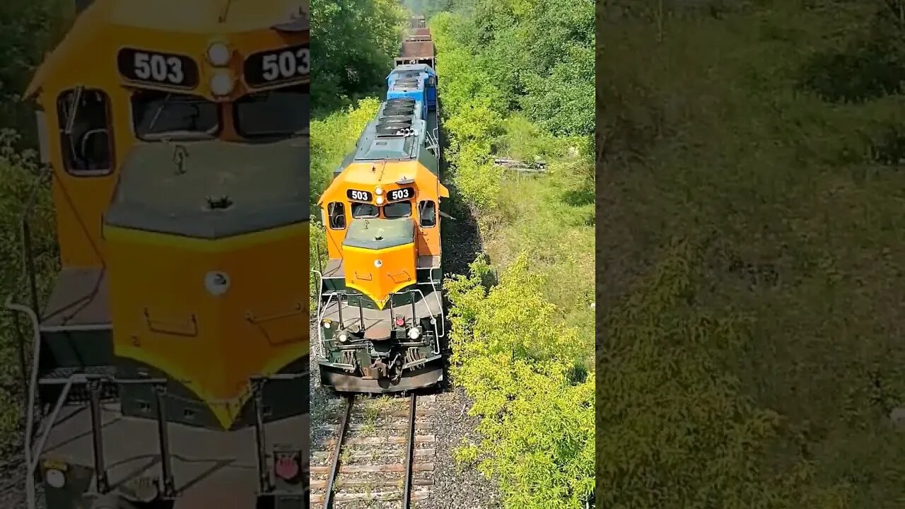 A Little Off The Top Please.. On An Overpass, Looking Down On A Train! #trains | Jason Asselin