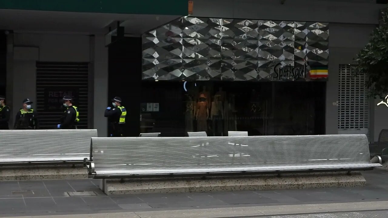 Women Detained Bourke Street Mall - 1200hrs AEST (z) 24/09/21 Video 1