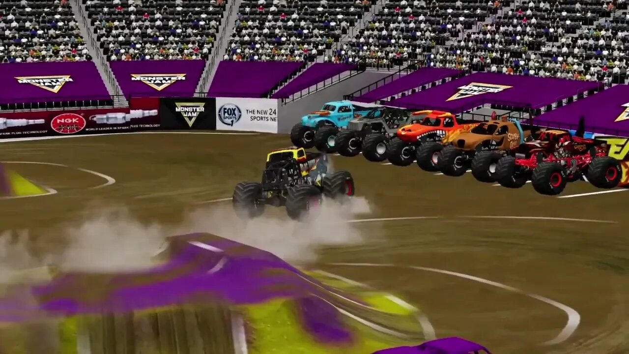 Monster Jam Freestyle #6 BeamNG.Drive Monster Jam #beamngdrive #monsterjam