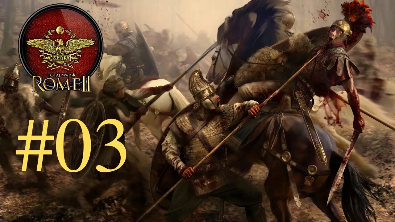 TOTAL WAR:Rome 2 - DANDO UMA SURRA NOS BÁRBAROS!!! - Gameplay em Português (PT-BR) #03