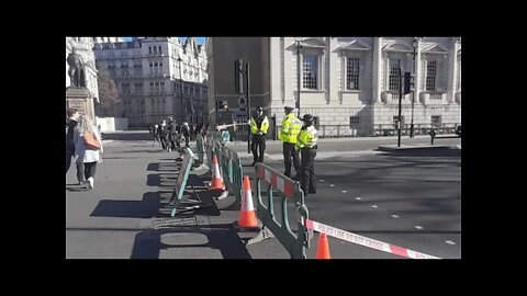 Downing Street Gas Leake #Ukraineprotest