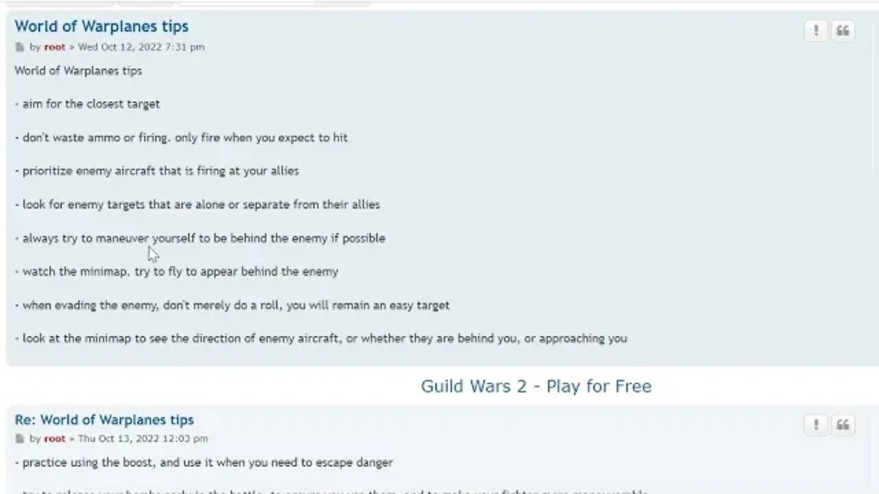 World of Warplanes Tips