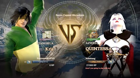 Kris (FracturedRat722) VS Quintessa (Amesang) (SoulCalibur™ VI: Online)