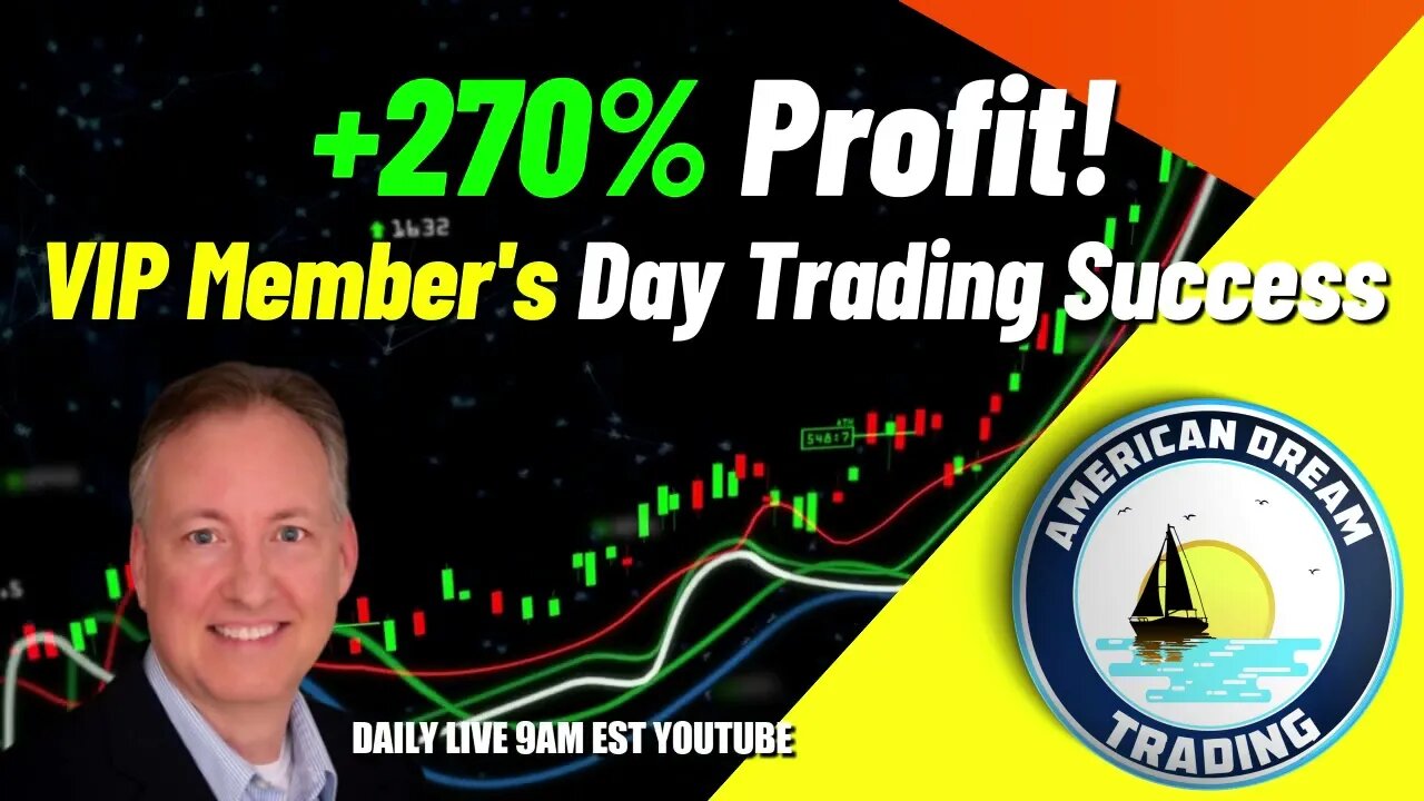 VIP Member's +270% Profit - A Day Trading Success Story In The Stock Market