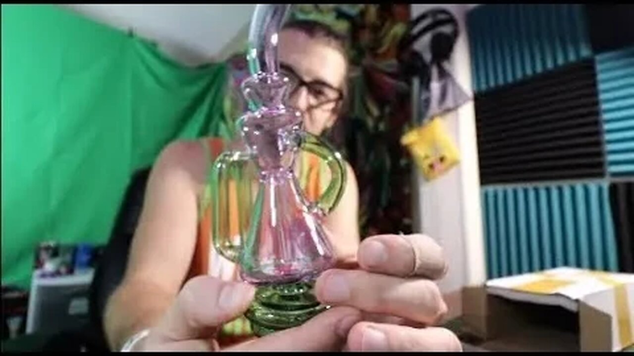 $40 Amazon Puffco Peak Glass! Purple & Green Recycler