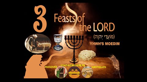 YHWS's Moedim Feasts of The Lord, Passover, Unleavened Bread, Firstfruits