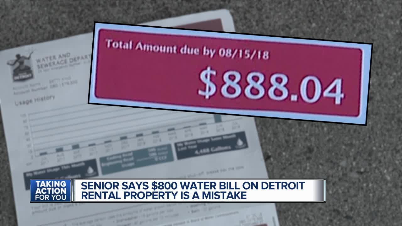 Detroit senior gets $800 water bill despite home being boarded up