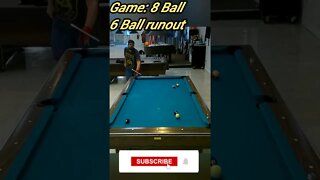 6 Ball runout #8ballpool #shorts