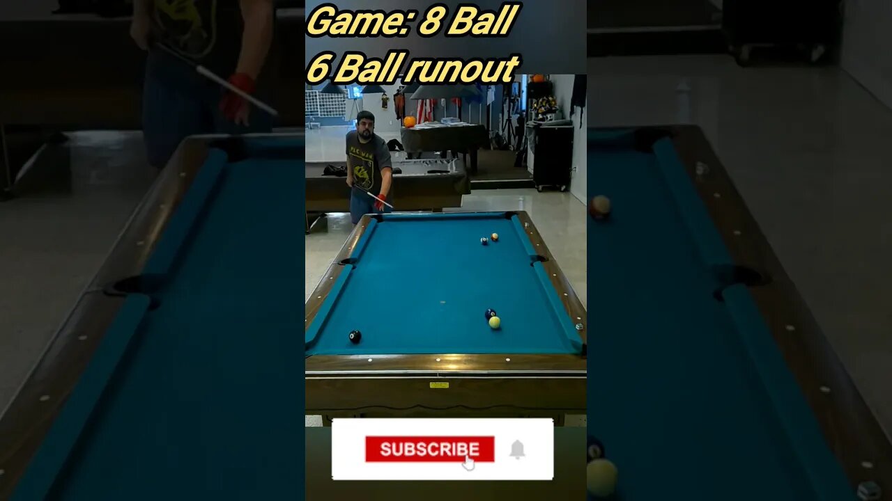 6 Ball runout #8ballpool #shorts