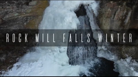 Rock Mill Falls Winter Cinematic/ Shot with DJI Mini 2