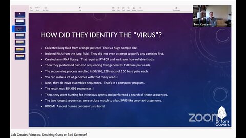 [No Virus] Lab Created Viruses: Smoking Guns or Bad Science - Tom Cowan