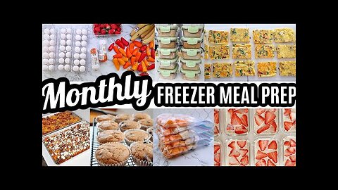 EASY MONTHLY FREEZER MEAL PREP RECIPES COOK WITH ME LARGE FAMILY MEALS WHATS FOR DINNER