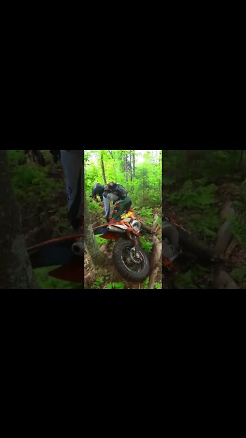 Joe Flange going over the bars 😱 #dirtbike #fail #motocross