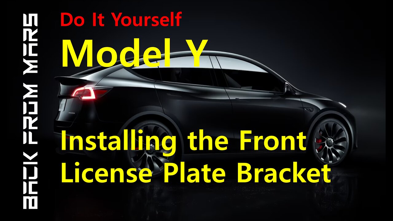 No Drill, No Mess! Easy Tesla Model Y Front Plate Mount in MINUTES (DIY)