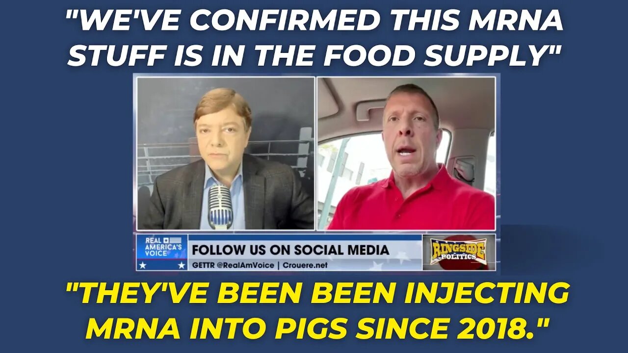 We've confirmed MRNA is in the food supply - they've been been injecting it into pigs since 2018