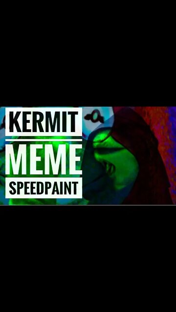 SHORTS timelapse: 🐸 Kermit meme speedpaint #shorts