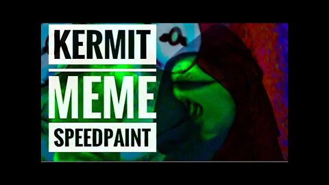 SHORTS timelapse: 🐸 Kermit meme speedpaint #shorts