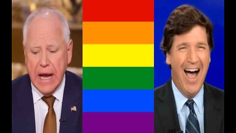 Gay News Site Bizarrely Defends Walz After Tucker Carlson Drops Eyebrow