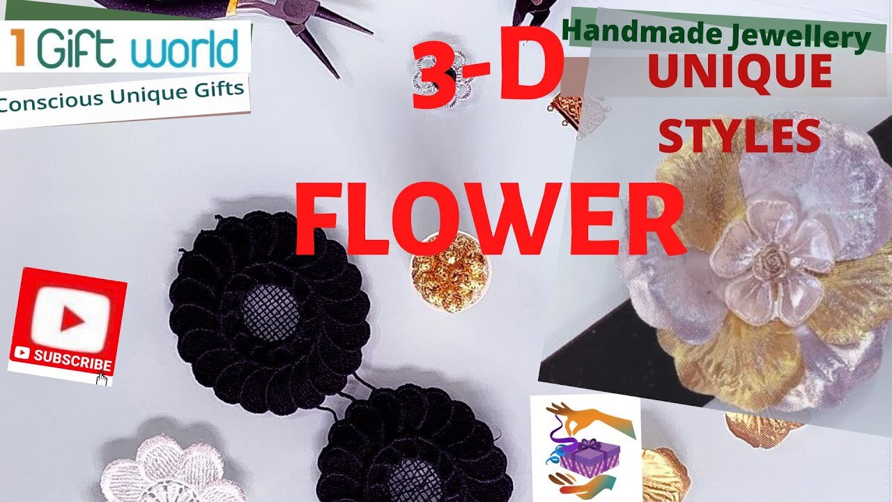 How to make a 3-D Gorgeous Flower Classy Necklace