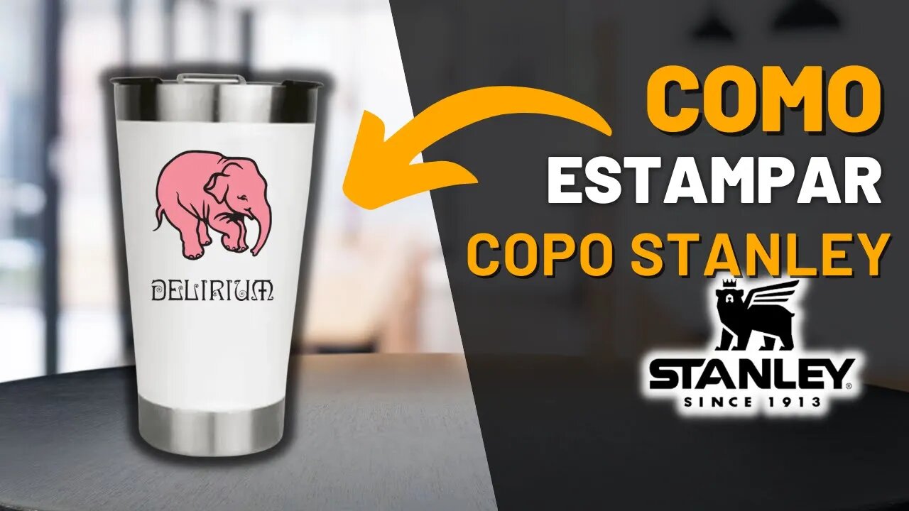 como ESTAMPAR gravar copo Stanley com TRANSFER LASER