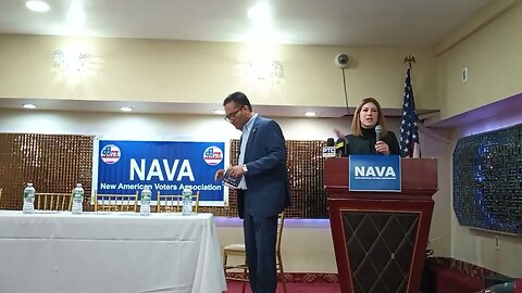 The @UsaNava NAVA Installation Ceremony Melinda Katz and Linda Lee endorsement QNS NY 4/2/23