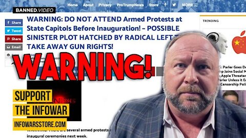 WARNING From Alex Jones: Upcoming Protests Are Primed For False Flag Provcatuers!