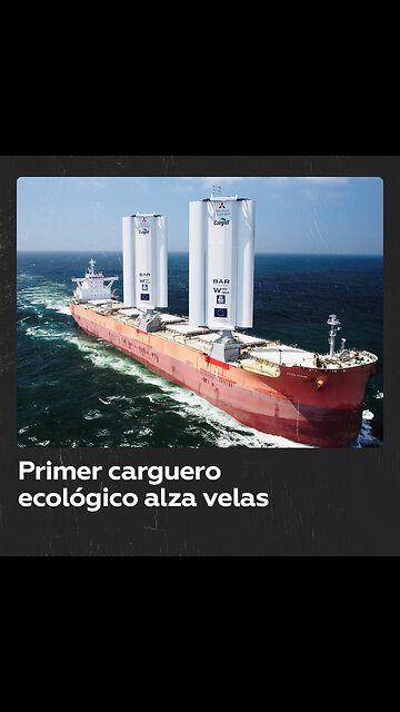 El primer carguero moderno con velas emprende su viaje inaugural