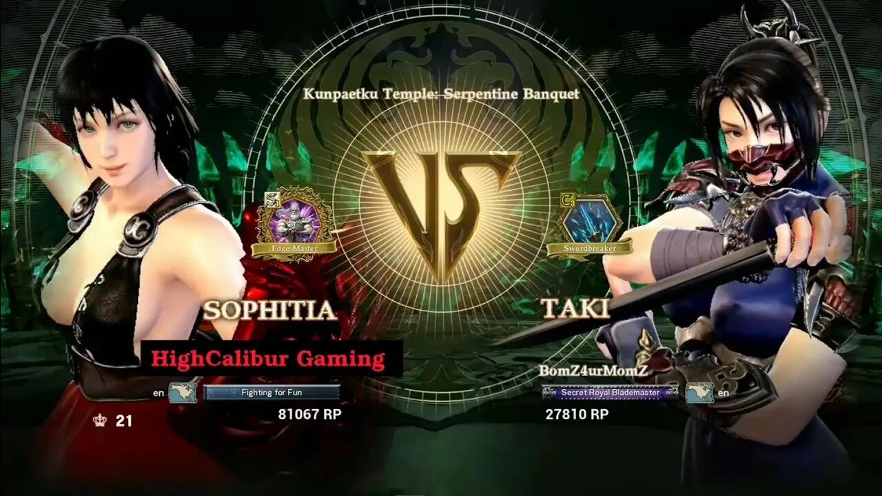 SoulCalibur VI: Sophitia vs. Taki