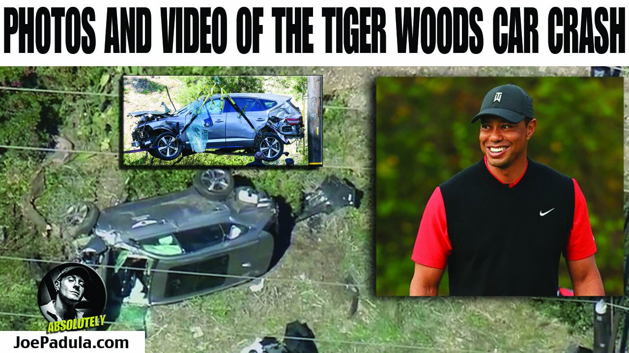 Photos and Video of Tiger Woods Car Wreck in California