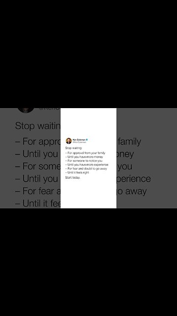Stop Waiting For Permission To Move Forward