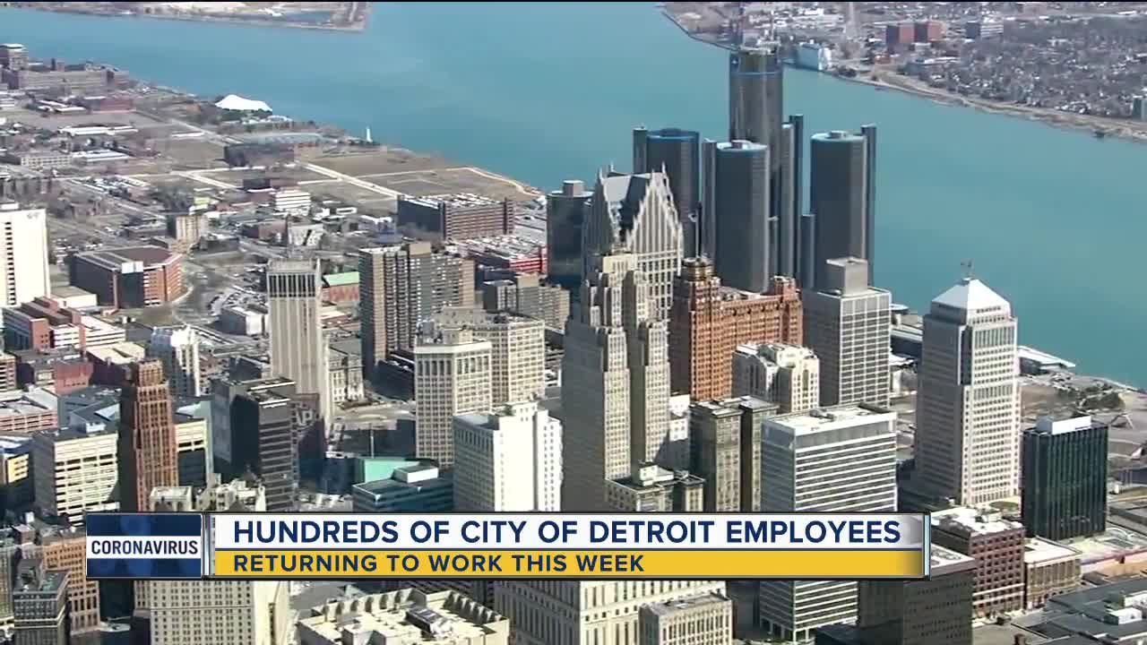 Hundreds of Detroit employees returning to work this week