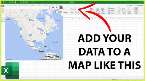 How To Add Your Data To A Map In Excel!