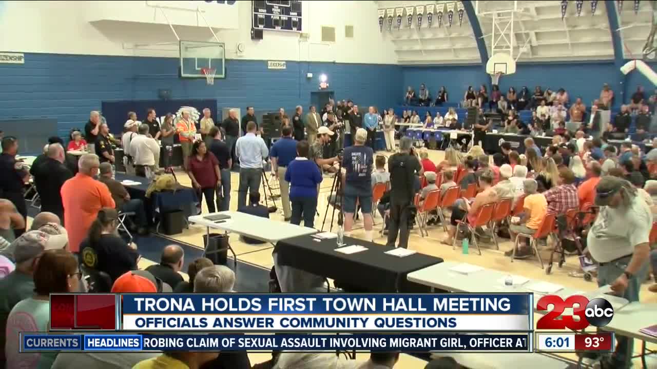 Trona town hall answers questions after earthquakes