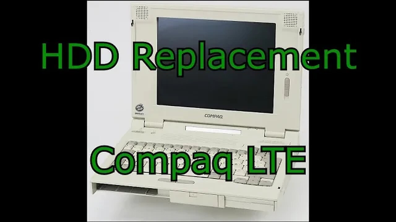 Hard Drive Removal/Replacement - Compaq LTE Laptop