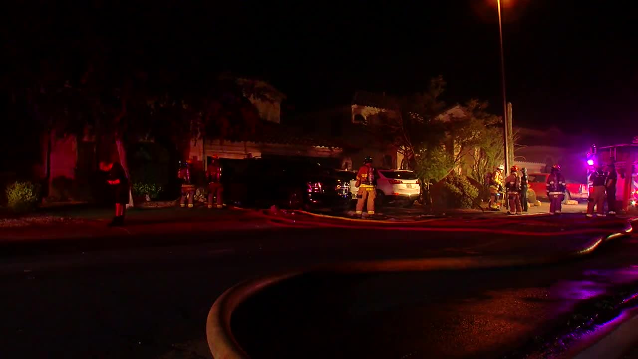 Fire sparks at home in Gilbert on Ranch Road