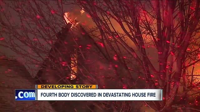 Fourth body found after house fire in Cleveland