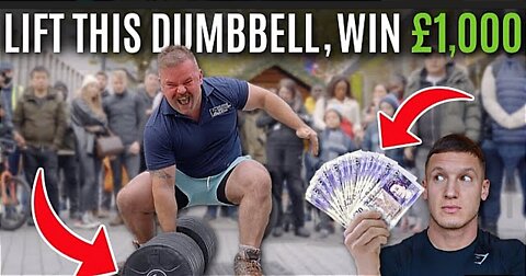 Lift this dumbbell, WIN £1,000!!