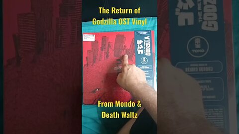 Return of Godzilla OST Vinyl - Mondo & Death Waltz 💿 #Godzilla #Shorts